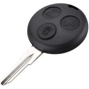 Sleutelbehuizing houder 3 Knoppen Autosleutel Shell Fob Ongesneden Afstandsbediening Sleutel Case Cover Voor Smart Voor Fortwo 450 451 2007-2013 Sleutelbehuizing(Style 1)