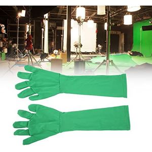2 Stks Universele Chromakey Green Screen Handschoenen Onzichtbaarheid Effect Achtergrond Handschoenen voor Fotografie Foto Video Film Postproductie Fotostudio