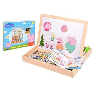 Peppa Pig Kinderbord, schilderbord, magneetbord, speelgoed, schoolbord, staande bord, schrijfbord, leerspel, speelbord met accessoires, bord met krijt en magneet voor kinderen