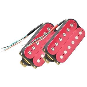 Roze elektrische gitaar humbucker pickup spoel splitsende pickup 4 geleidende kabel Professionele Elektrische Gitaar Pickup (Size : One set)