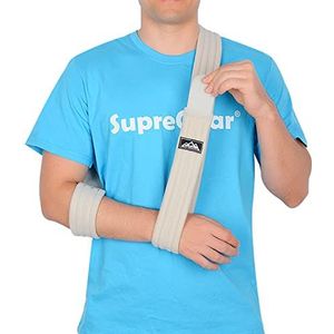 supregear Arm Sling, Verstelbare Schouderbrace Immobilizer Rotator Cuff Lichtgewicht Arm Swathe Ondersteuning voor Schouderletsel, Gebroken/Fractured Botten voor Linker- en Rechterarm Mannen Vrouwen