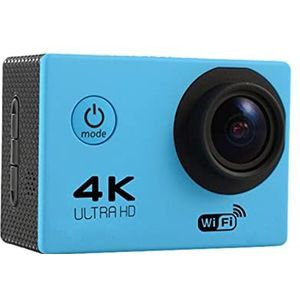 Actiecamera's Ultra HD 4K WIFI Action Camera, F60 / F60R 108 0p HD 16MP, Helmcamera's for motorfietsen, 30 meter waterdichte sporten DV Camera Waterdichte en duurzame behuizing (Size : No Memory Card