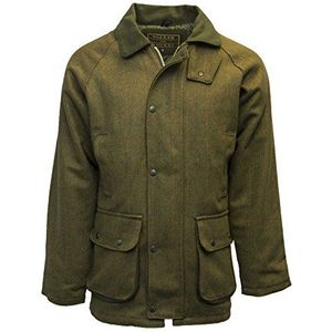 Walker and Hawkes - Derby jas voor heren - schietjas/jachtjas/country jas - tweed - Donker saliegroen - 2XL (48""-50"")