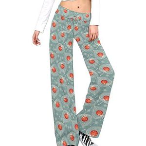 Skelet Winter Cherry Yoga Broek Voor Vrouwen Casual Broek Lounge Broek Trainingspak met Trekkoord L