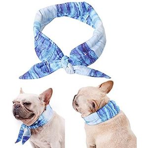 Surakey Verkoelende hondenhalsdoek, verkoelende halsband voor honden, bandana, verkoelend voor honden, ademende warmteafvoer, bandana, hond, licht, schattig, afkoeling, hoofddoeken, zomer, huisdier, instant koeling, L,