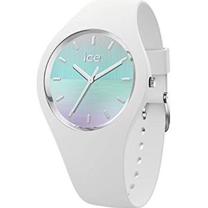 Ice-Watch - ICE horizon Turquoise - Wit dameshorloge met siliconenband - 021357 (Medium)