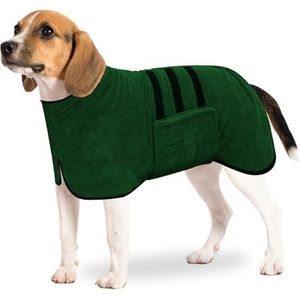 Lucky Paws® hondenhanddoek – Extra Large 140x70cm microvezel handdoek hond – absorberende handdoek hond - luxe zacht & sneldrogend hondenhanddoeken (2 stuks, Amber