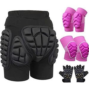 3D Gewatteerde Bescherming Hippe EVA Korte Broek Beschermende Uitrusting For Kinderen En Volwassenen Schaatsen Roller S-3XL Unisex Protector Pad (Color : C1, Size : 3XL)