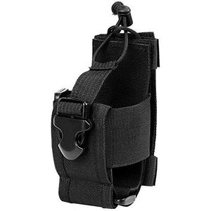 Tris Walkietalkiehouder, Molle Radiohouder Walkie Talkie, Radiohouder Walkie Talkie, voor Cs-apparatuur, Outdoorwandelen, Veldtraining, Klimmen, Fietsen