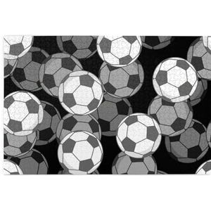 Teamsport spel voetbal, puzzel 1000 stukjes houten puzzel familiespel wanddecoratie