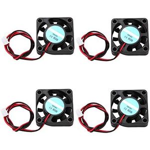 VBESTLIFE 12V-ventilator voor 3D-printer, hogesnelheidsventilator 12V 7000RPM 6.7CFM, 4 stuks