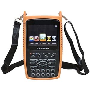 Satellietzoeker, Digitale satellietzoeker Combo Satellietzoeker DVB S2 T2 C Satellietsignaalzoeker SATHERO SH-810HD Cameratester CCTV AHD Multifunctionele Digitale Satellietmeter (Color : S2 T2 C, S