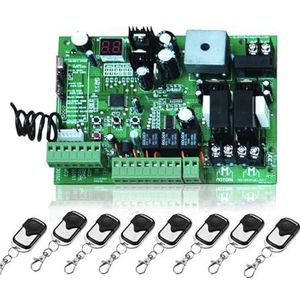 Automatische deuropener, DC24V Draaipoortopener Motorbesturingseenheid PCB Controller Printplaat Elektronische kaart(8 Remote control)