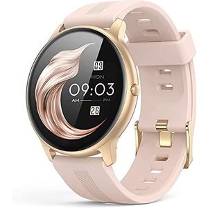 SAMMIT Smartwatch Dames Goud met Stappenteller - Meldingen - Calorieën Meter - IOS & Android - Smartwatch Dames