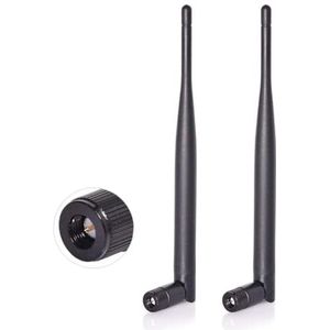 Bingfu Dual Band WiFi 2.4GHz 5GHz 5.8GHz 6dBi SMA Male Antenna for Wireless Vedio Security IP Camera Surveillance Recorder DVR Vehicle Truck RV Van Trailer Rear View Backup Camera Reversing Monitor