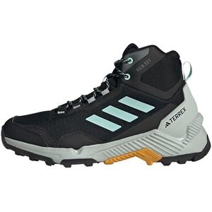 adidas Eastrail 2.0 Mid Rain.rdy Waterdichte wandelschoenen Sneaker voor heren, Core Zwart Aqua Preloved Geel, 46 EU