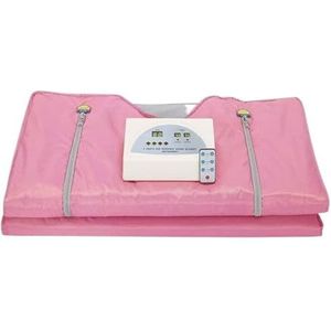 Vetverbranding Sauna Deken Slimmin for Gewichtsverlies Spa Detox Infrarood Romote Controle, Verwarmingsdeken for Thuis Body Shaper Voor ontspanning(Pink)