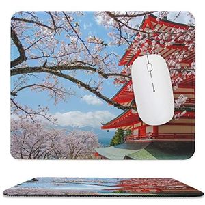Kersenbloesem Mount Fuji muismat antislip muismat rubberen basis muismat voor kantoor laptop thuis 9,8 x 11,8 inch