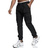 INDICODE JEANS - Cargobroek Leonard - Zwart - Regular Fit