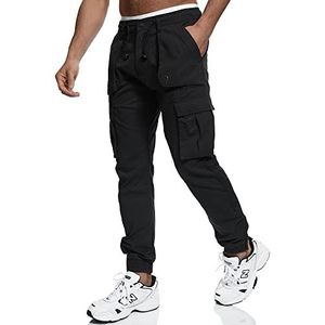 INDICODE JEANS - Cargobroek Leonard - Zwart - Regular Fit