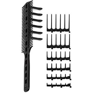 De Originele CombPal Haar Knip Tool Haar Stylist Kapper Kapsel Kamgeleiderset (Zwart)