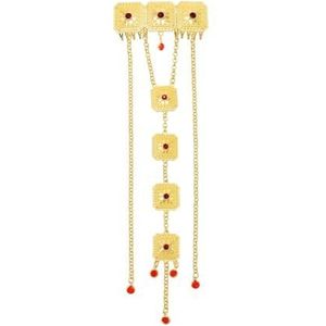 Gouden haarkam met kwastje - Elegante Hanfu-hoofdtooiaccessoire for traditionele Chinese kapsels(A)