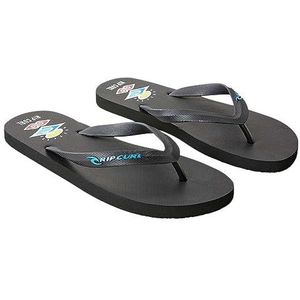 RIP CURL Mens Icons Van Zoeken Zomer Strand Sandalen Thongs Flip Flops, Zwart/Blauw, 43.5 EU