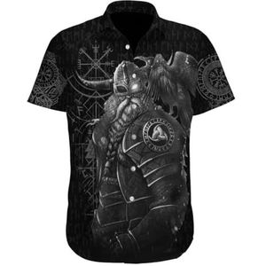 JJLLAZAD Odin Hoodie Mannen Horn Vegvisir Valknut Yggdrasil Zomer Winter Viking Cosplay Kostuums, Jurken Shirts, L