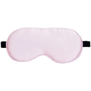 UYFRD Moerbei Zijde Slaap Oogmasker Slaap Gladde Zachte Oogslaap Schaduw Cover met Elastische Verstelbare Riem Blinddoek (Roze)