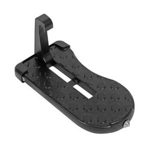 Auto U-vormig haakpedaal Auto Opvouwbare Autodeur Opstaphaak Imperiaal Opstap Universele Klinkhaak Voetpedaal Aluminiumlegering(Black)