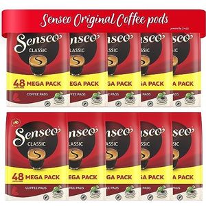 Senseo Pads Classic, 480 koffiepads (alleen voor korte tijd) Megapack XXL, 10 stuks (10 x 48 dranken)