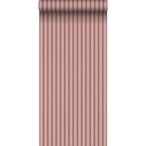 behang strepen terracotta roze 50 x 900 cm - van Sanders & Sanders