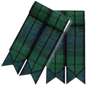 Hamilton Kilts Heren Kilt Hose Flashes met Kousenband Highland jurk - Blackwatch