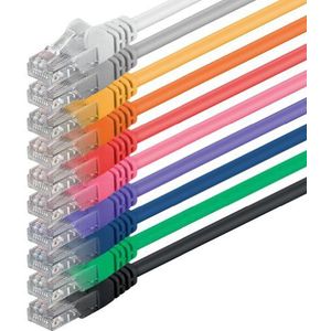 Netwerkkabel Cat 6 10 kleuren - 2m - (set) - CAT6 Ethernetkabel Lanka kabel 1000 Mbits patchkabel