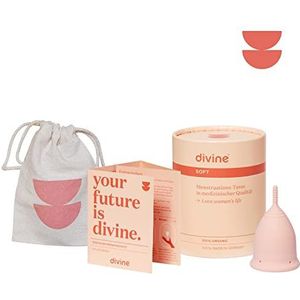 Divine menstruatiekopjes SOFT, PINK, (S, roze, zacht)