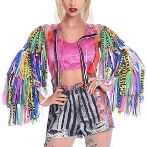 (PKT) (9906746) Dames Birds Of Prey BOP jas Harley Quinn verkleedkostuum (M/L)