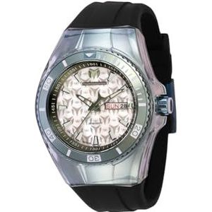 Technomarine Dames analoog quartz horloge met siliconen band TM-121221, Zwart