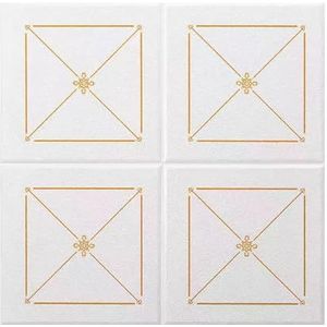 LIKUHLI Zelfklevende wandtegels, plafondtegels, panelen, holle wasruimte, badkamer/badkamer, gestructureerd contactpapier, 70 x 70 cm, stabiele zelfklevende wandvormplaten van pvc, voor A