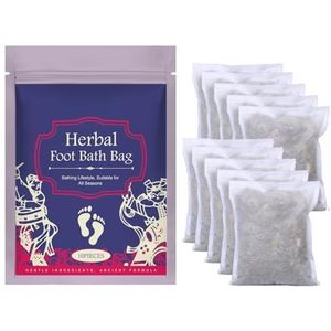 Kruidenvoetbadzakjes - Voetbadpakking Met Bijvoetextract, Zachte Verzorging For Vochtverlichting, Ontspanning En Verlichting Van Vermoeidheid