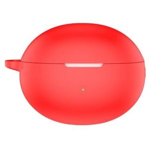 Oordopjes Siliconen Hoesje voor Huawei FreeBuds 6i Hoofdtelefoon Beschermhoes Valbestendige en Stofdichte Oortelefoon Bescherming Mouw (Rood)