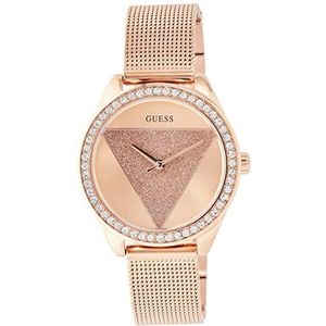 Guess Womens analoge klassieke quartz horloge met roestvrij stalen band W1142L4, Roségoud, Armband