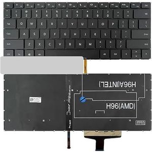 Laptoptoetsenbord voor HUAWEI KPR WRT WRTD-W29 W19 WFE9 KPRC-W20L HNL-WFQ9(Without backlit)