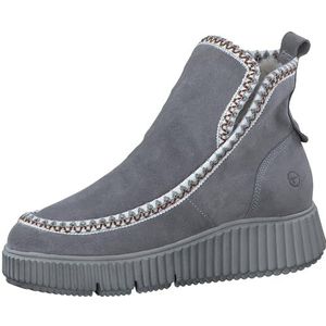 Tamaris Dames enkellaarzen 1-1-26865-41-200 grijs velours, grijs, 41 EU