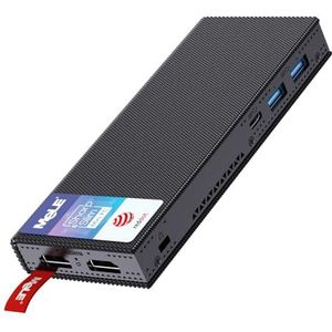 MeLE PCG02 Pro Mini PC Stick Celeron N5105 (tot 2.9GHz) 8GB 256GB Micro Computer Fanless Small Desktop met Gigabit Ethernet 2.4G/5G, BT5.1, Dual 4K HDMI, VESA voor Kantoor/Studie/Home