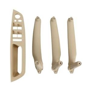 deurklink auto interieur Voor BMW E70 E71 E72 Voor X5 Voor X6 LHD RHD 4 Stuks Interieurdeurgreep Binnenpaneel Trek Afdekking Deurklink auto binnendeurgreep(Model A LHD Beige)