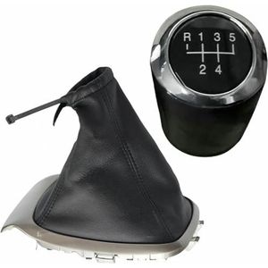 JQHXFDC Autoversnelling Handbal Auto Versnellingspookknop Hendel Veranderen Versnellingsbak Pook Lederen Pook voor Aveo voor Sonic T300 from 2011 to 2015