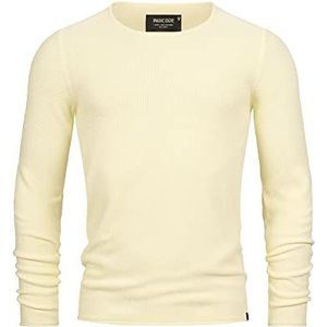 INDICODE JEANS Trui 'Loakim'  geel gemêleerd