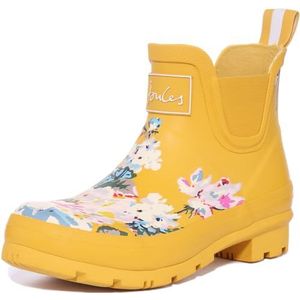 Joules Wellibob regenlaars voor dames, Goud Bloemetje, 39 EU