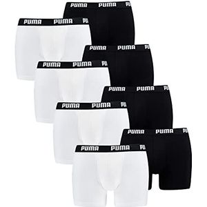PUMA Heren Boxer Short Basic Boxershorts, grijs/blauw, 301, wit/zwart., M