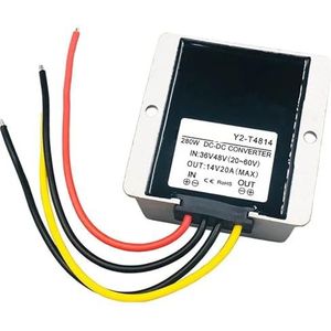 36 V naar 48 V op 14 V 10 A 15 A 20 A 25 A 30 A 35 A 20 V ~ 60 V naar 13,8 V DC step-down-module voor walkietalkie voor auto's (36 V 48 V naar 14 V 20 A)